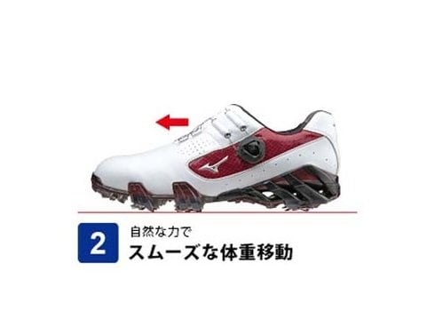 新品未使用　メンズ ゴルフシューズ ジェネム 005 ボア(ホワイト×レッド) 楽天市場】ミズノ ジェネム 005 ボア ゴルフシューズの通販