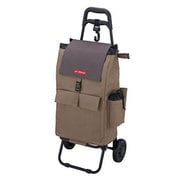 保冷キャリーカート カーキ [収納時はコンパクトに折りたたみ可能　容量約40L]