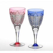 江戸切子 ペア葡萄酒杯 KPS810-2250-AB