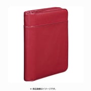 レザフェス 通帳＆カード収納ケース 赤 2360LF