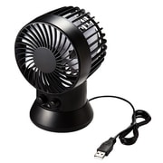 USB扇風機 ツイン羽根タイプ ブラック/ホワイト USB-TOY88BK