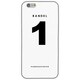 iPhone 6 白 No.1 [バンデル iPhone 6専用シリコンケース ホワイト]