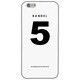 iPhone 6 白 No.5 [バンデル iPhone 6専用シリコンケース ホワイト]