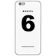 iPhone 6 白 No.6 [バンデル iPhone 6専用シリコンケース ホワイト]