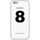 iPhone 6 白 No.8 [バンデル iPhone 6専用シリコンケース ホワイト]