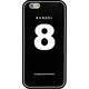 iPhone 6 黒 No.8 [バンデル iPhone 6専用シリコンケース ブラック]