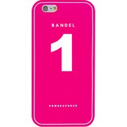 iPhone 6 ピンク No.1 [バンデル iPhone 6専用シリコンケース ナンバー Pink×White]