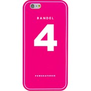 iPhone 6 ピンク No.4 [バンデル iPhone 6専用シリコンケース ナンバー Pink×White]