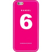 iPhone 6 ピンク No.6 [バンデル iPhone 6専用シリコンケース ナンバー Pink×White]