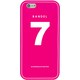 iPhone 6 ピンク No.7 [バンデル iPhone 6専用シリコンケース ナンバー Pink×White]