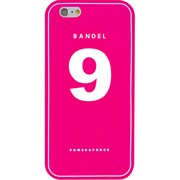 iPhone 6 ピンク No.9 [バンデル iPhone 6専用シリコンケース ナンバー Pink×White]