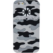 iPhone 6 ケース カモフラ グレー [バンデル iPhone 6専用シリコンケース ロゴ gray×camouflage]