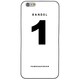 iPhone 6 Plus 白 No.1 [バンデル iPhone 6 Plus専用シリコンケース ナンバー ホワイト]