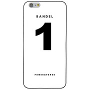iPhone 6 Plus 白 No.1 [バンデル iPhone 6 Plus専用シリコンケース ナンバー ホワイト]