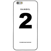 iPhone 6 Plus 白 No.2 [バンデル iPhone 6 Plus専用シリコンケース ナンバー ホワイト]