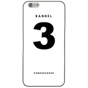 iPhone 6 Plus 白 No.3 [バンデル iPhone 6 Plus専用シリコンケース ナンバー ホワイト]