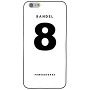 iPhone 6 Plus 白 No.8 [バンデル iPhone 6 Plus専用シリコンケース ナンバー ホワイト]