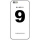iPhone 6 Plus 白 No.9 [バンデル iPhone 6 Plus専用シリコンケース ナンバー ホワイト]