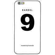 iPhone 6 Plus 白 No.9 [バンデル iPhone 6 Plus専用シリコンケース ナンバー ホワイト]