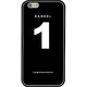 iPhone 6 Plus 黒 No.1 [バンデル iPhone 6 Plus専用シリコンケース ナンバー ブラック]