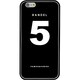 iPhone 6 Plus 黒 No.5 [バンデル iPhone 6 Plus専用シリコンケース ナンバー ブラック]