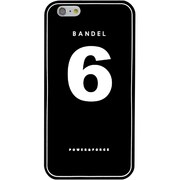 iPhone 6 Plus 黒 No.6 [バンデル iPhone 6 Plus専用シリコンケース ナンバー ブラック]