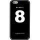 iPhone 6 Plus 黒 No.8 [バンデル iPhone 6 Plus専用シリコンケース ナンバー ブラック]