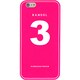 iPhone 6 Plus ピンク No.3 [バンデル iPhone 6 Plus専用シリコンケース ナンバー ピンク]