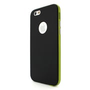 I6N06-14D421-13 [iPhone 6用ケース Tryit Slim Fit Case Metalic Series ブラック×グリーン]