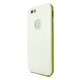 I6N06-14D421-12 [iPhone 6用ケース Tryit Slim Fit Case Metalic Series ホワイト×グリーン]