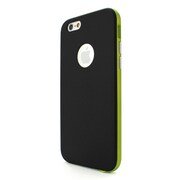 I6P06-14D423-13 [iPhone 6 Plus用ケース Tryit Slim Fit Case Metalic Series ブラック×グリーン]