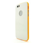 I6P06-14D424-08 [iPhone 6 Plus用ケース Tryit Slim Fit Case Neon Series ホワイト×オレンジ]