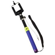 iPhone用 セルフィースティック ブルー×グリーン