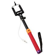 iPhone用 セルフィースティック レッド×オレンジ