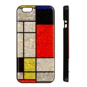 I5210i6 [天然貝ケース iPhone 6s/6 4.7インチ用 Mondrian ブラックフレーム]