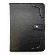 iPad Air 2用レザースタンドケース ブック型 ブラック BI-IPAD6FLRO/BK