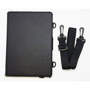 iPad Air 2用レザースタンドケース ベルト付き ビジネスモデル ブラック BI-IPAD6BTCASE/BK