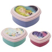 キャラクター食器 眠れる森の美女 FASHTS3 ドーム蓋入れ子式ハートシール 3P