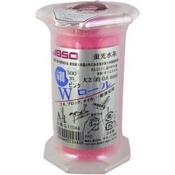 G-11044 [蛍光水糸 Wロール 細 ピンク 500m]