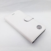 VW14373 [iPhone 6用 本革手帳型ケース フォルクスワーゲン ライセンスケース ホワイト]