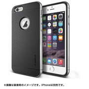 iPhone 6 Plus 5.5インチ対応 IRON SHIELD アルミバンパー×TPU ハイブリッドケース ライトシルバー