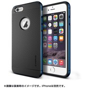 iPhone 6 Plus 5.5インチ対応 IRON SHIELD アルミバンパー×TPU ハイブリッドケース モナコブルー
