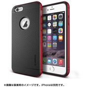 iPhone 6 Plus 5.5インチ対応 IRON SHIELD アルミバンパー×TPU ハイブリッドケース キスレッド