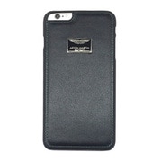 AMR63040 [Genuine Leather Back Cover with Metal Logo for iPhone 6 Plus/6s Plus 5.5インチ用 本革ハードケース ブラック]