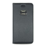 AMR63026 [iPhone 6 Plus/6s Plus専用 本革手帳型ケース Aston Martin Racing Genuine Leather Folio Case with Metal Logo ブラック]
