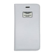 AMR54949 [iPhone 6/6s専用 本革手帳型ケース Aston Martin Racing Genuine Leather Folio Case with Metal Logo ホワイト]