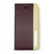 AMR63002 [iPhone 6 Plus/6s Plus専用 本革手帳型ケース Aston Martin Racing Genuine Leather Folio Case with Metal Logo TD Stripes ブラウン]