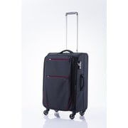 フライ2 特殊構造の超軽量ソフトキャリー M 旅行日数目安:4~5泊 48.5L/54L(拡張時) TSAロック搭載 ブラック 85-76011