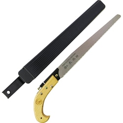 597 [大地 フック式ピストル柄鋸 9寸 細目 ケース付 270mm]
