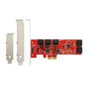 ASMedia ASM1062＋JMB575（×2）搭載 SATA3×10 インターフェースカード SATA3I10-PCIE